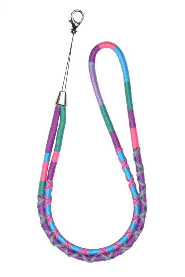 Magnolia El Örgülü Yuvarlak Telefon Boyun Askısı