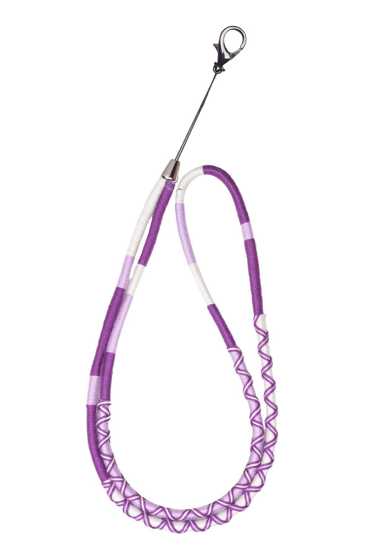 Lily El Örgüsü Yuvarlak Telefon Boyun Askısı