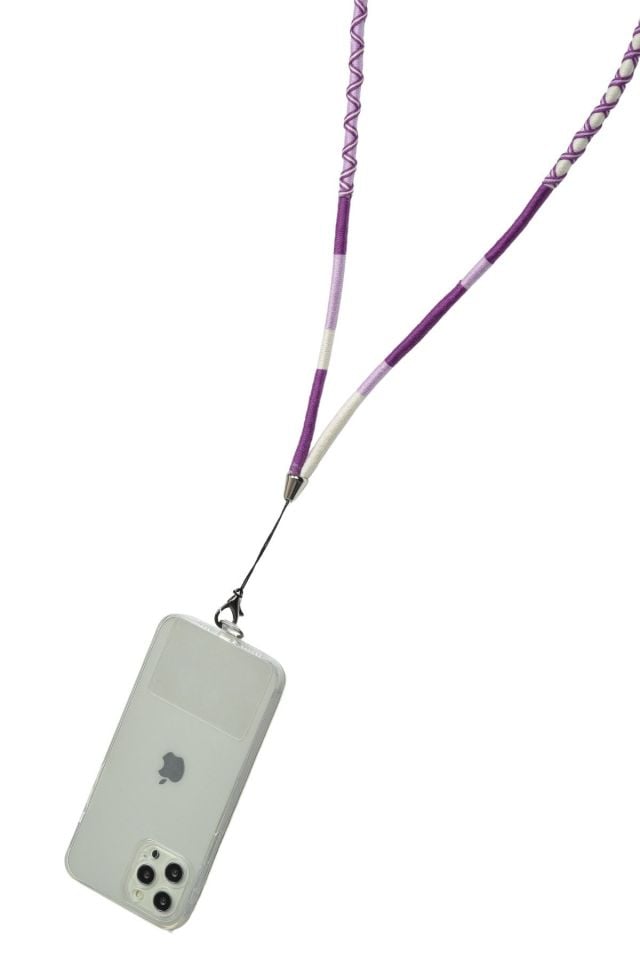 Lily El Örgüsü Yuvarlak Telefon Boyun Askısı