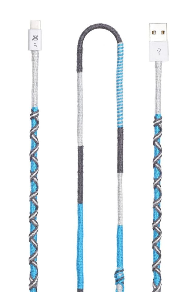 IX-05 Lotus El Örgüsü Usb to Type-C Data ve Hızlı Şarj Kablosu