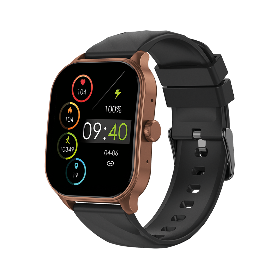 XeeFit-10 Akıllı Saat Amoled Ekran Sesli Asistan Konuşma Özellikli Bronz/Siyah