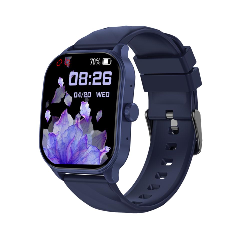 XeeFit-10 Akıllı Saat Amoled Ekran Sesli Asistan Konuşma Özellikli Mavi