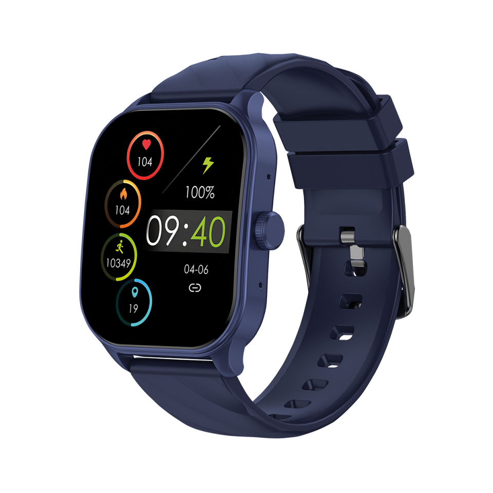 XeeFit-10 Akıllı Saat Amoled Ekran Sesli Asistan Konuşma Özellikli Mavi