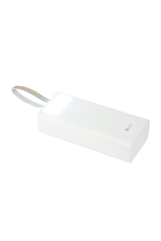IX-PB027 30.000 Mah El Fenerli Powerbank Taşınabilir Şarj Cihazı - Beyaz