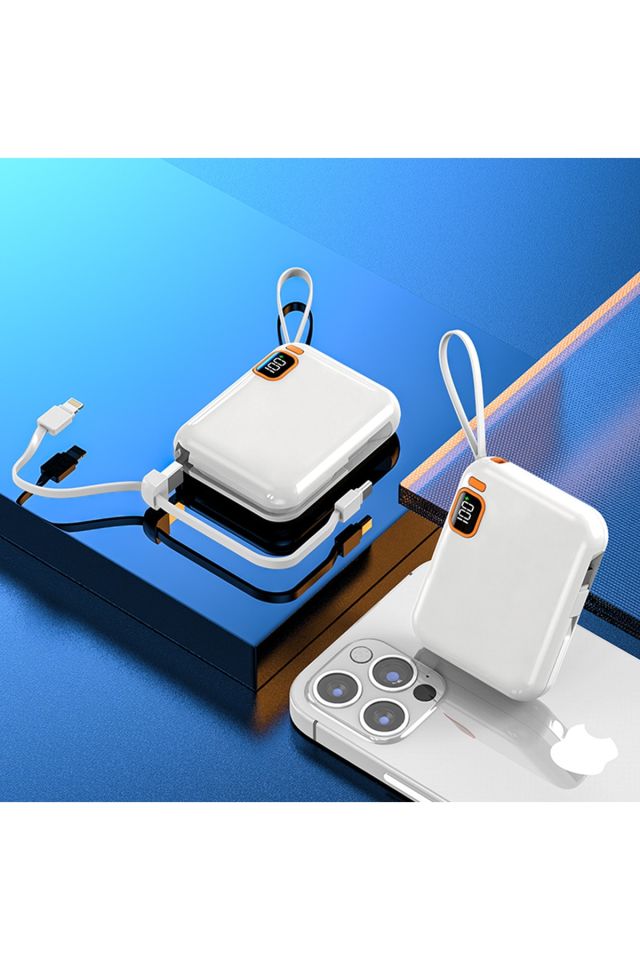 IX-PB024 10.000 Mah 22.5W Hızlı Şarj Powerbank Taşınabilir Şarj Cihazı - Beyaz