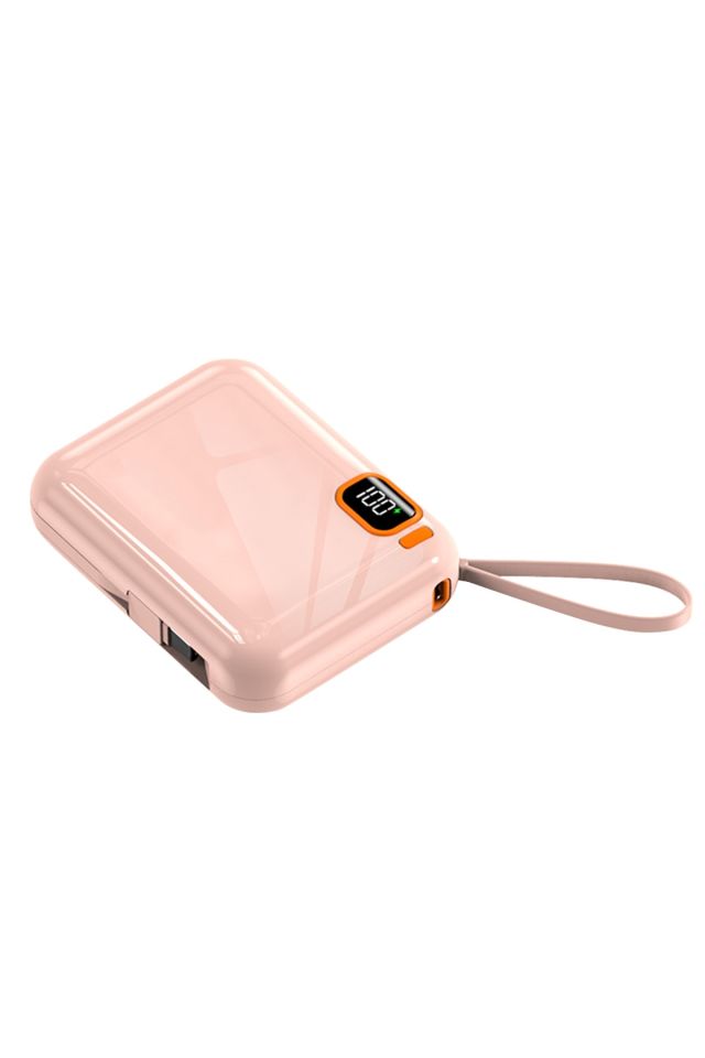IX-PB024 10.000 Mah 22.5W Hızlı Şarj Powerbank Taşınabilir Şarj Cihazı - Pembe