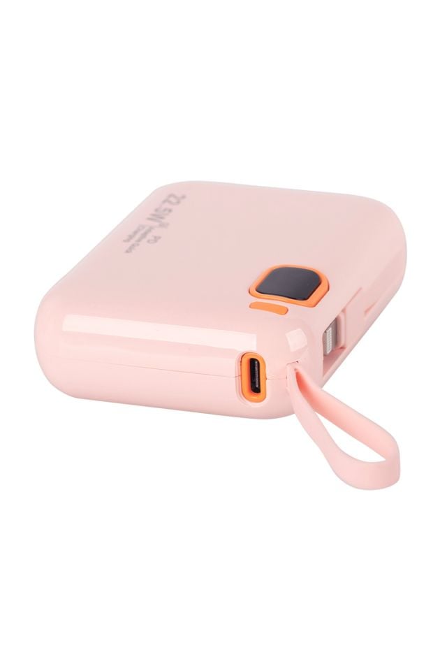 IX-PB024 10.000 Mah 22.5W Hızlı Şarj Powerbank Taşınabilir Şarj Cihazı - Pembe