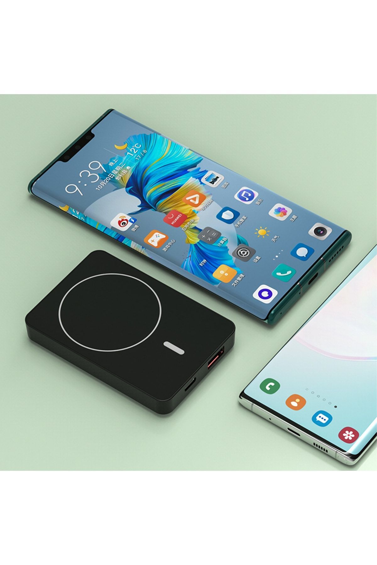 IX-PB016 5000 Mah 18W Hızlı Şarj Magsafe Powerbank Şarj Cihazı - Siyah