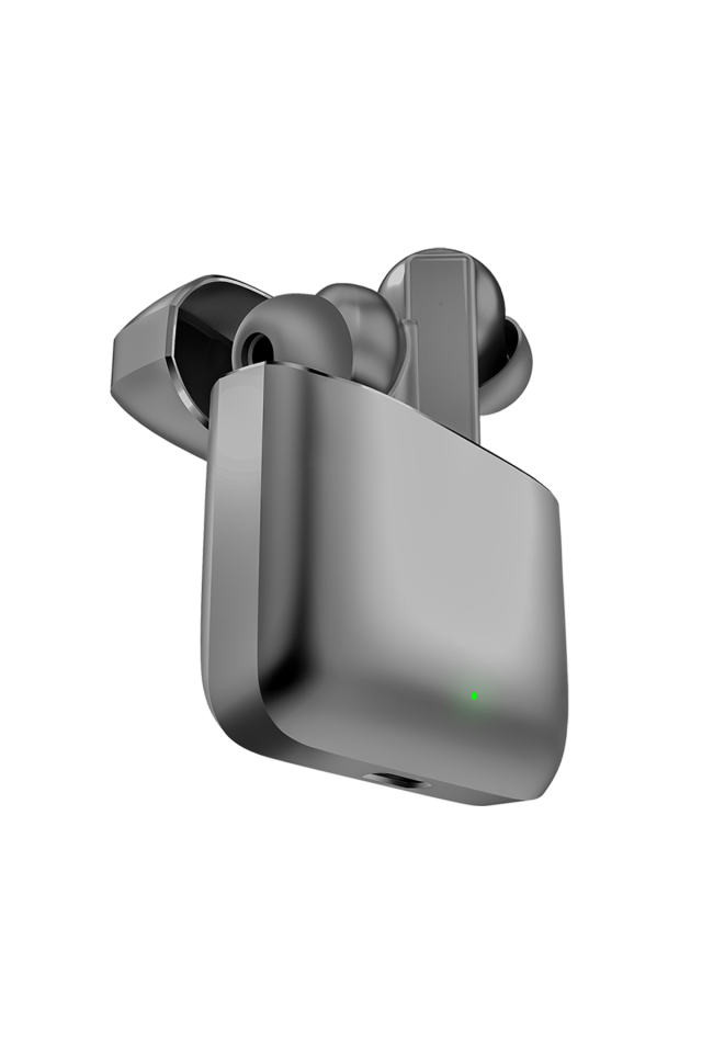 IX-E19 Kulak içi Bluetooth Kablosuz Metal Kasa Kulaklık - Gri