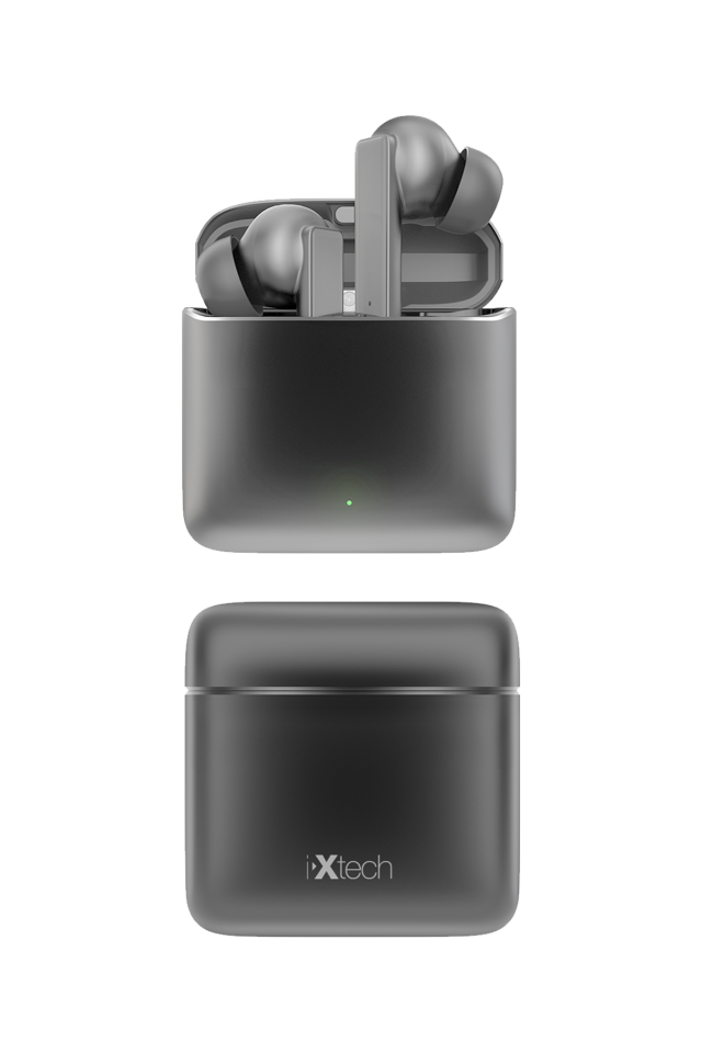 IX-E19 Kulak içi Bluetooth Kablosuz Metal Kasa Kulaklık - Gri