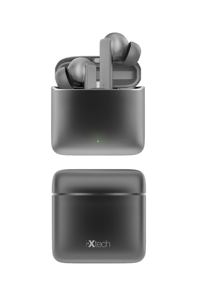 IX-E19 Kulak içi Bluetooth Kablosuz Metal Kasa Kulaklık - Gri