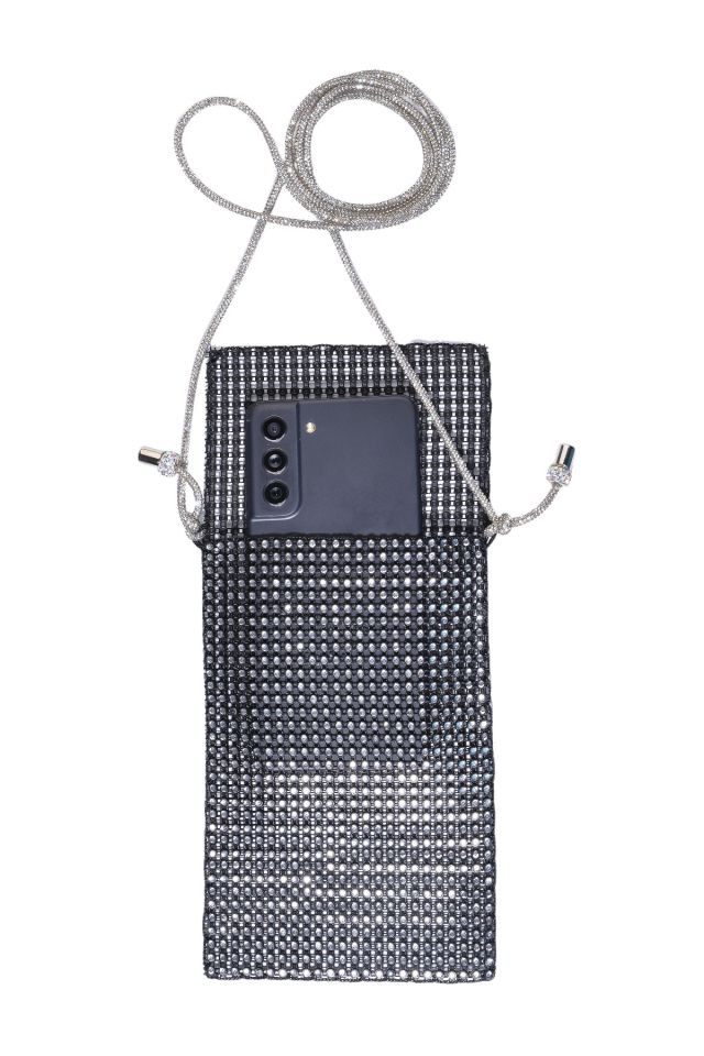 Rigel Pırıltılı Telefon Çantası Ve Askısı