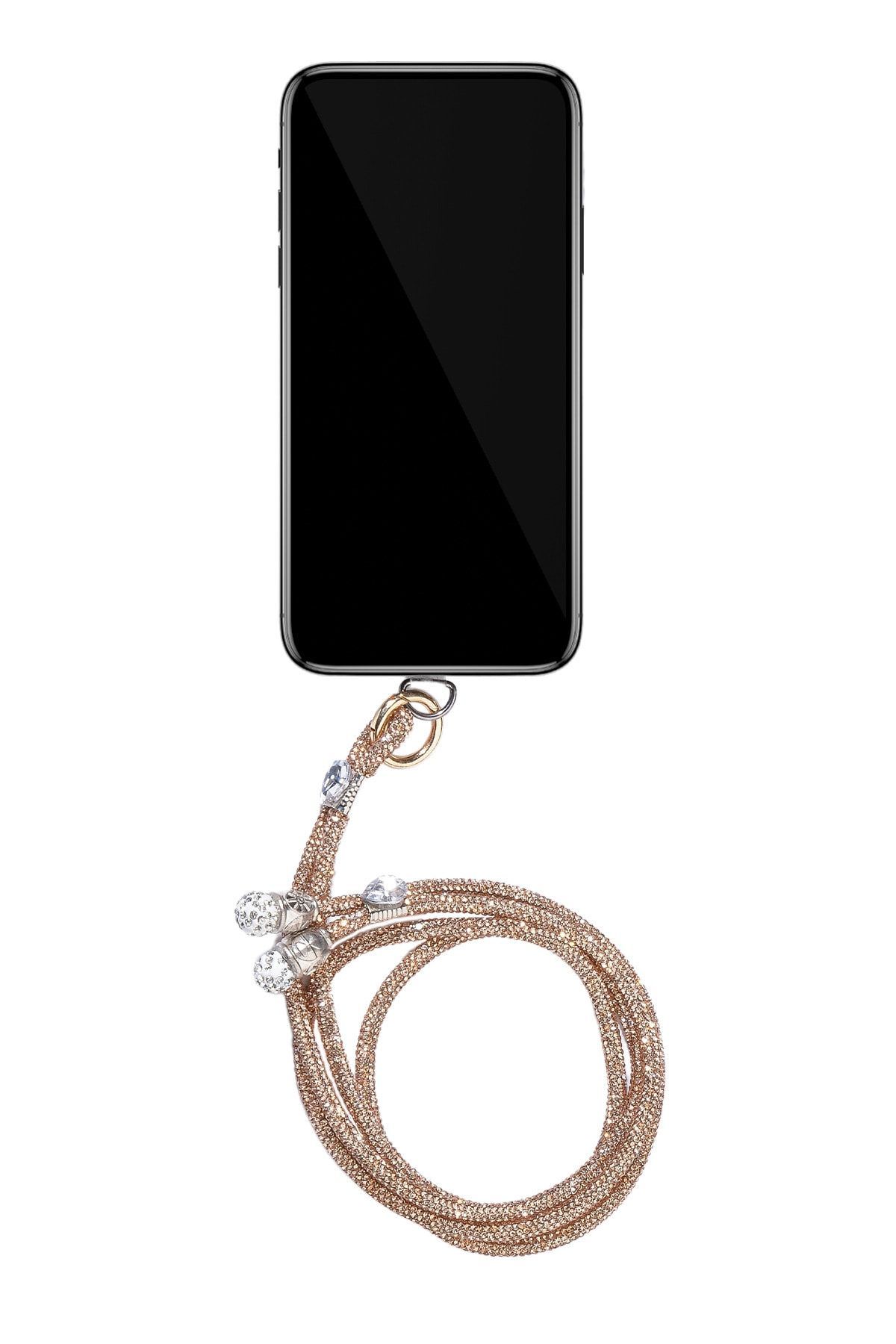 Halley Pırıltılı Telefon Boyun Askısı