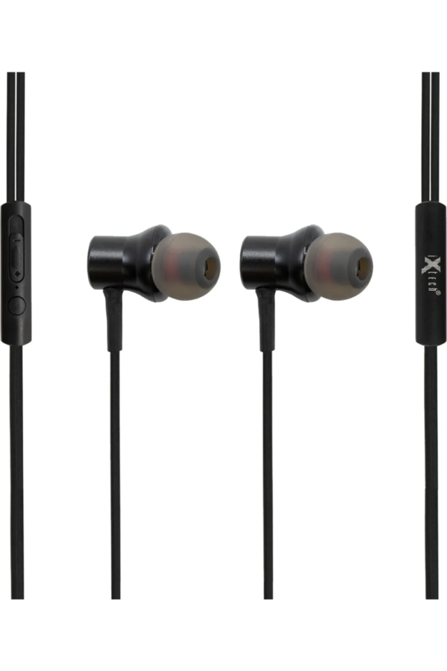 IX-E10 Stereo 3.5 Jack Giriş Kulak içi Kablolu Kulaklık-Siyah