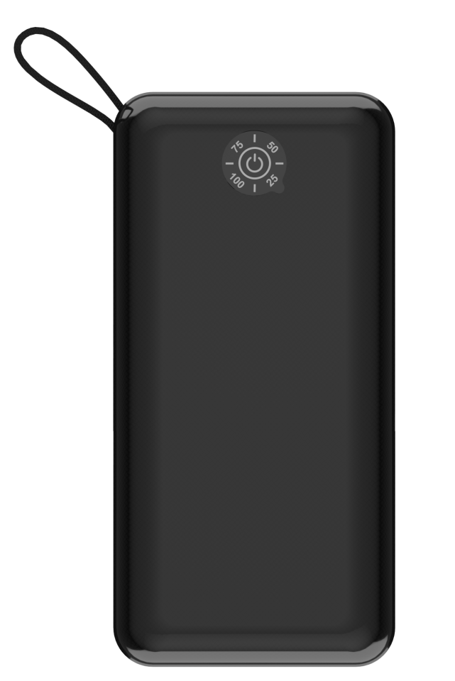 IX-PB015 30.000 Mah El Fenerli Çoklu Şarj Özellikli Powerbank Taşınabilir Şarj Cihazı - Siyah