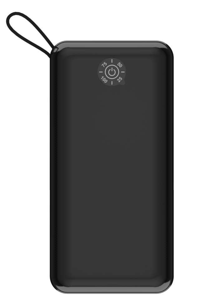 IX-PB015 30.000 Mah El Fenerli Çoklu Şarj Özellikli Powerbank Taşınabilir Şarj Cihazı - Siyah