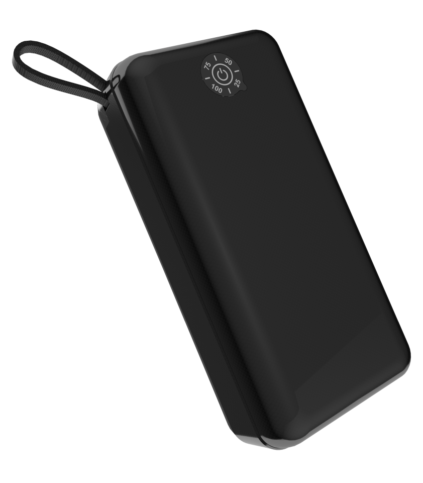 IX-PB015 30.000 Mah El Fenerli Çoklu Şarj Özellikli Powerbank Taşınabilir Şarj Cihazı - Siyah