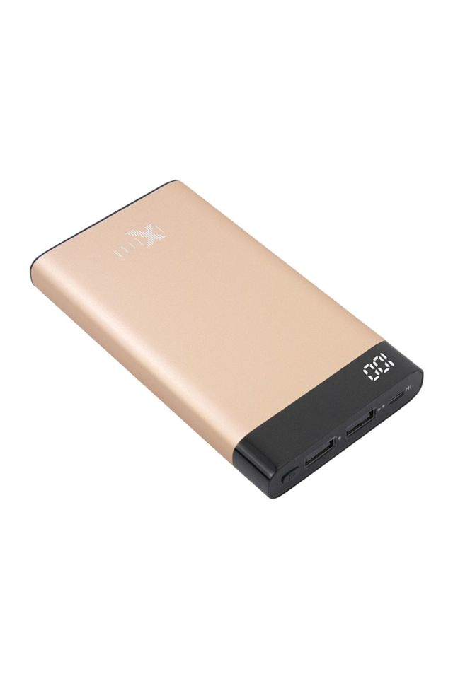 IX-PB05 8000 Mah Led Göstergeli Powerbank Taşınabilir Şarj Cihazı - Gold