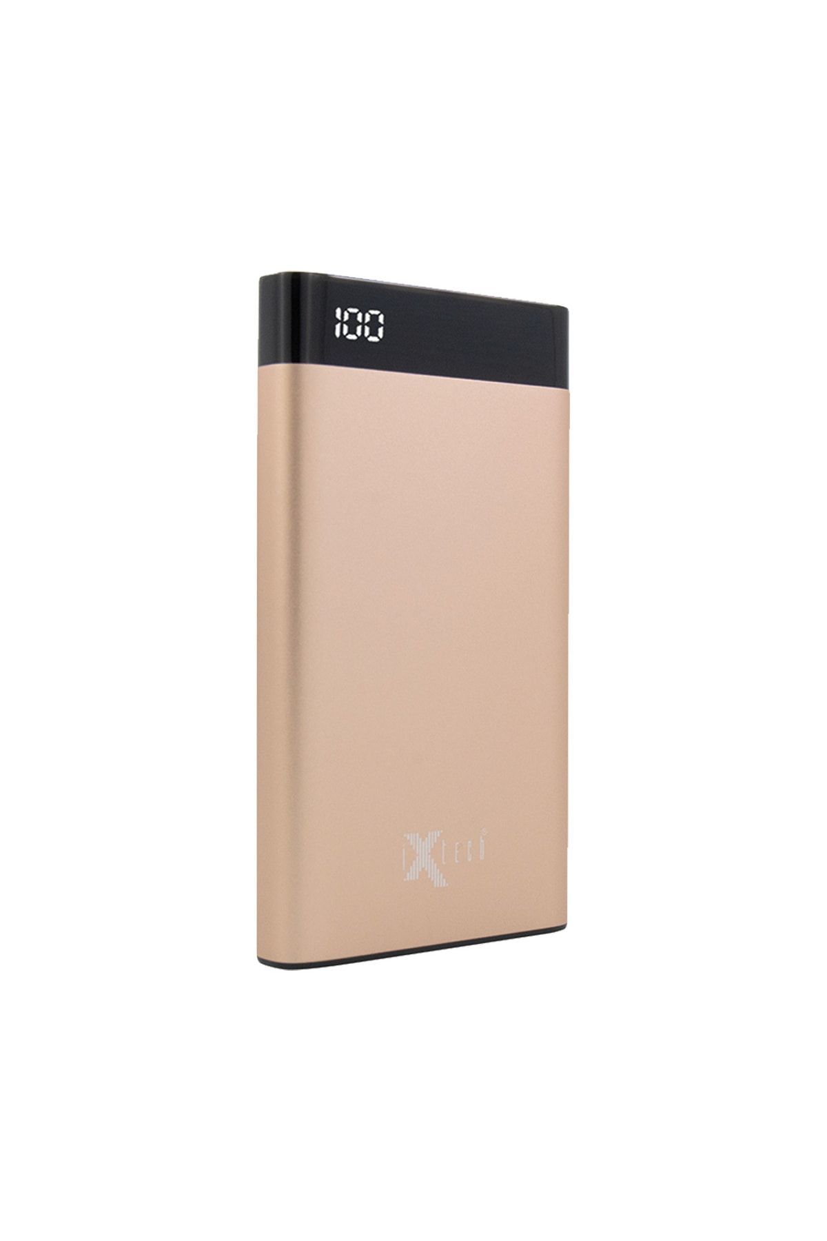 IX-PB05 8000 Mah Led Göstergeli Powerbank Taşınabilir Şarj Cihazı - Gold