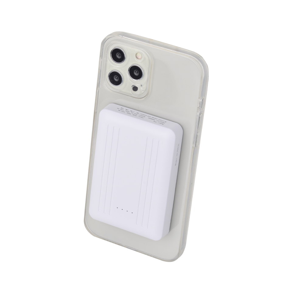 IX-PB016 5000 Mah 18W Hızlı Şarj Magsafe Powerbank Şarj Cihazı - Beyaz