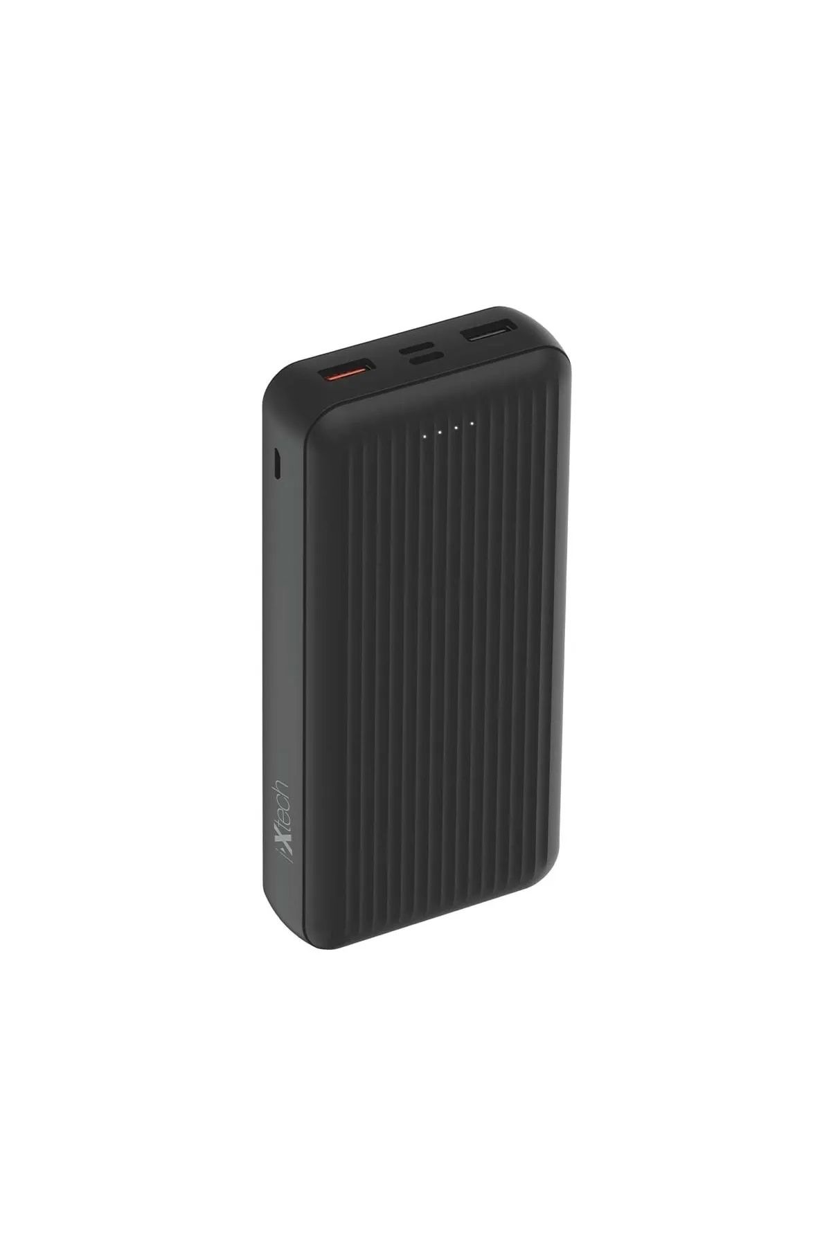 IX-PB018 20.000 Mah Led Göstergeli Powerbank Taşınabilir Hızlı Şarj Cihazı - Siyah