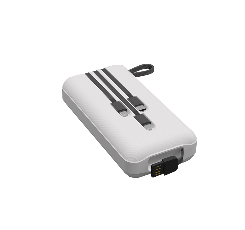 IX-PB014 20.000 Mah El Fenerli Çoklu Şarj Özellikli Powerbank Taşınabilir Şarj Cihazı - Beyaz