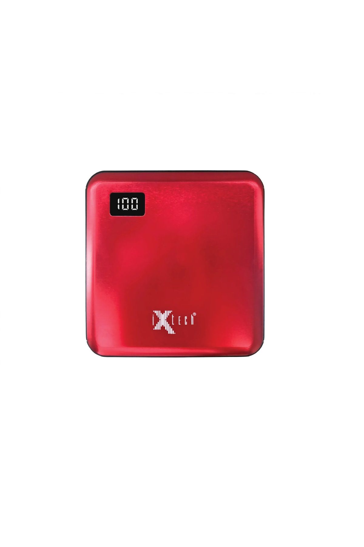 IX-PB010 10.000 Mah Dijital Led Ekran Powerbank Taşınabilir Şarj Cihazı - Kırmızı