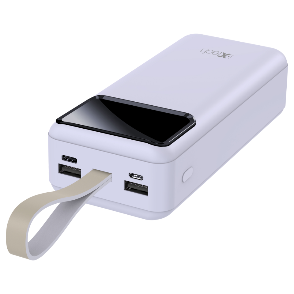 IX-PB028 30.000 Mah Dijital Göstergeli Powerbank Taşınabilir Şarj Cihazı - Beyaz