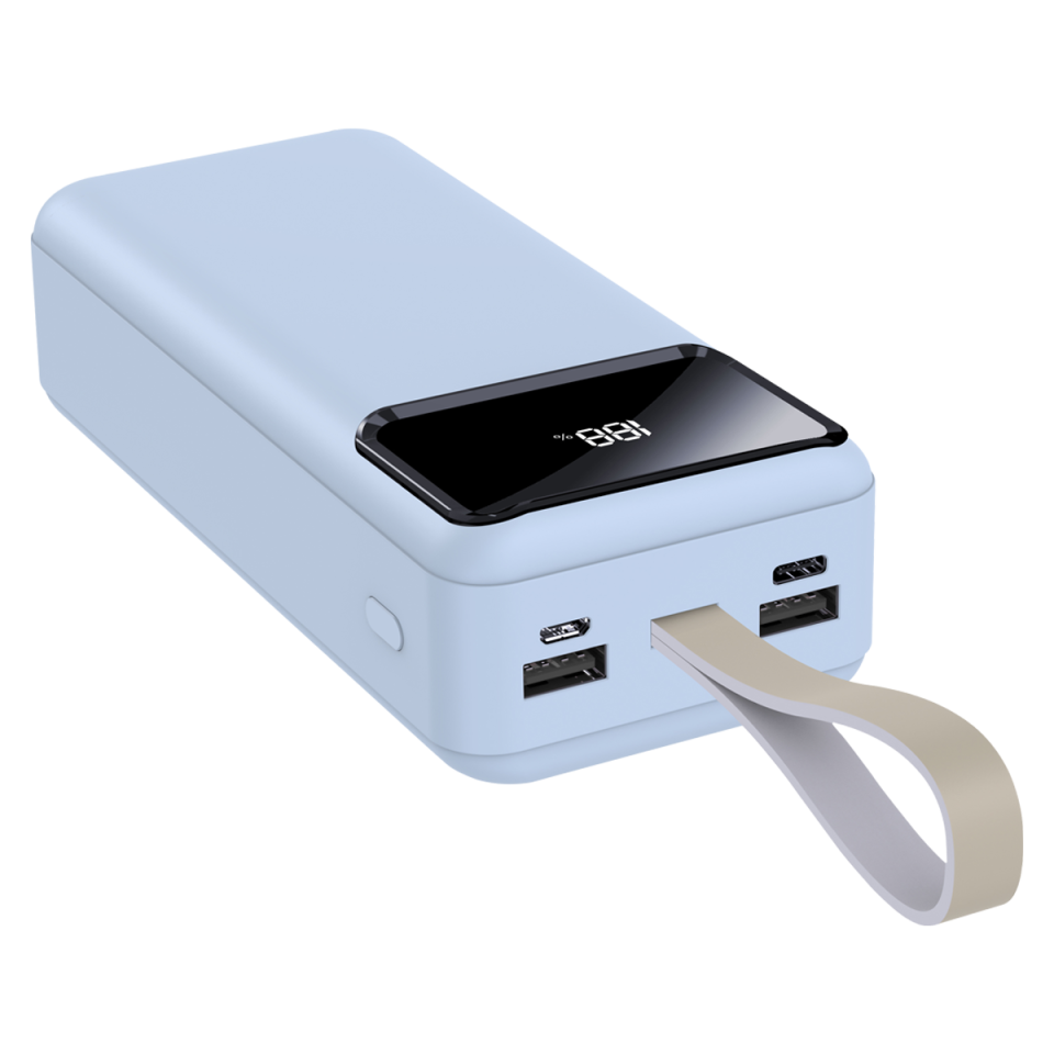 IX-PB028 30.000 Mah Dijital Göstergeli Powerbank Taşınabilir Şarj Cihazı - Beyaz
