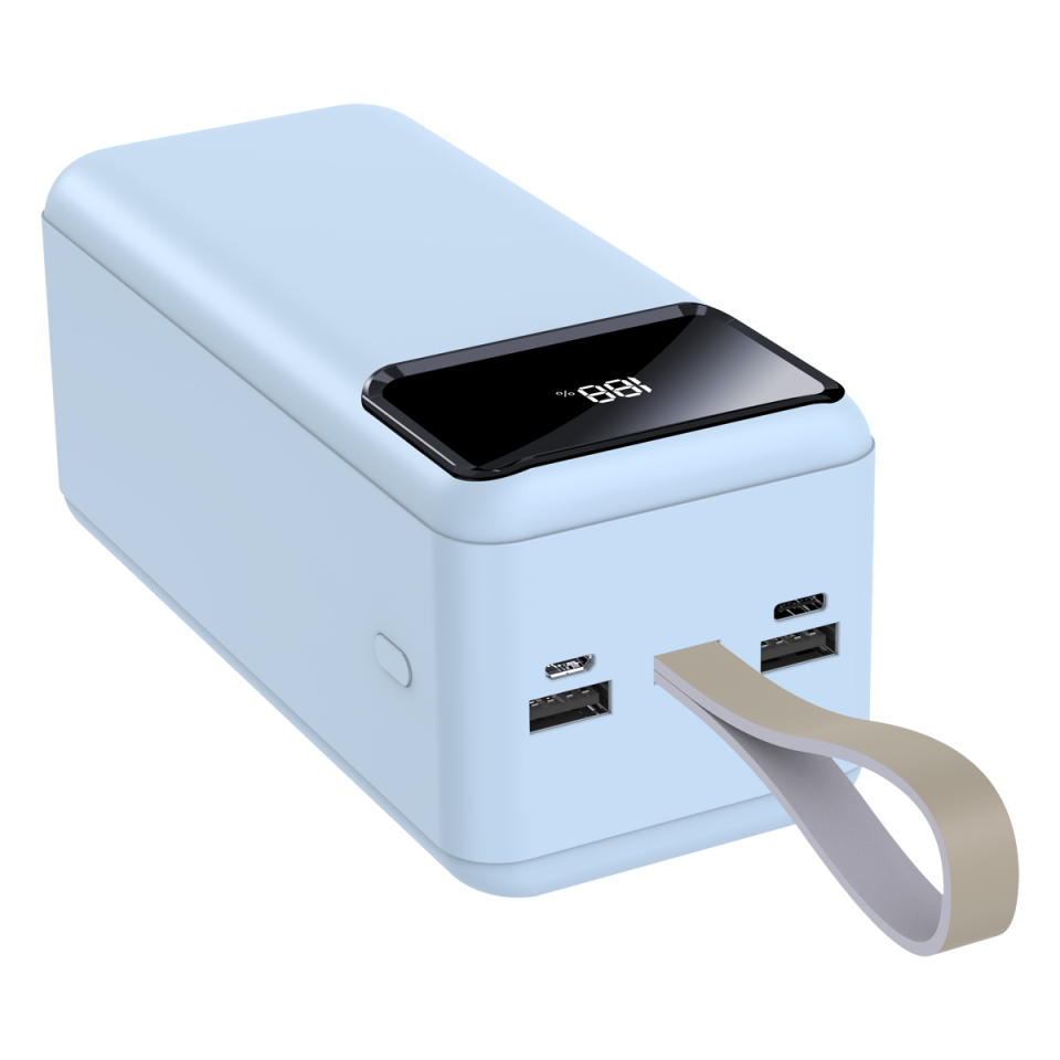 IX-PB029 50.000 Mah Dijital Göstergeli Powerbank Taşınabilir Şarj Cihazı - Beyaz