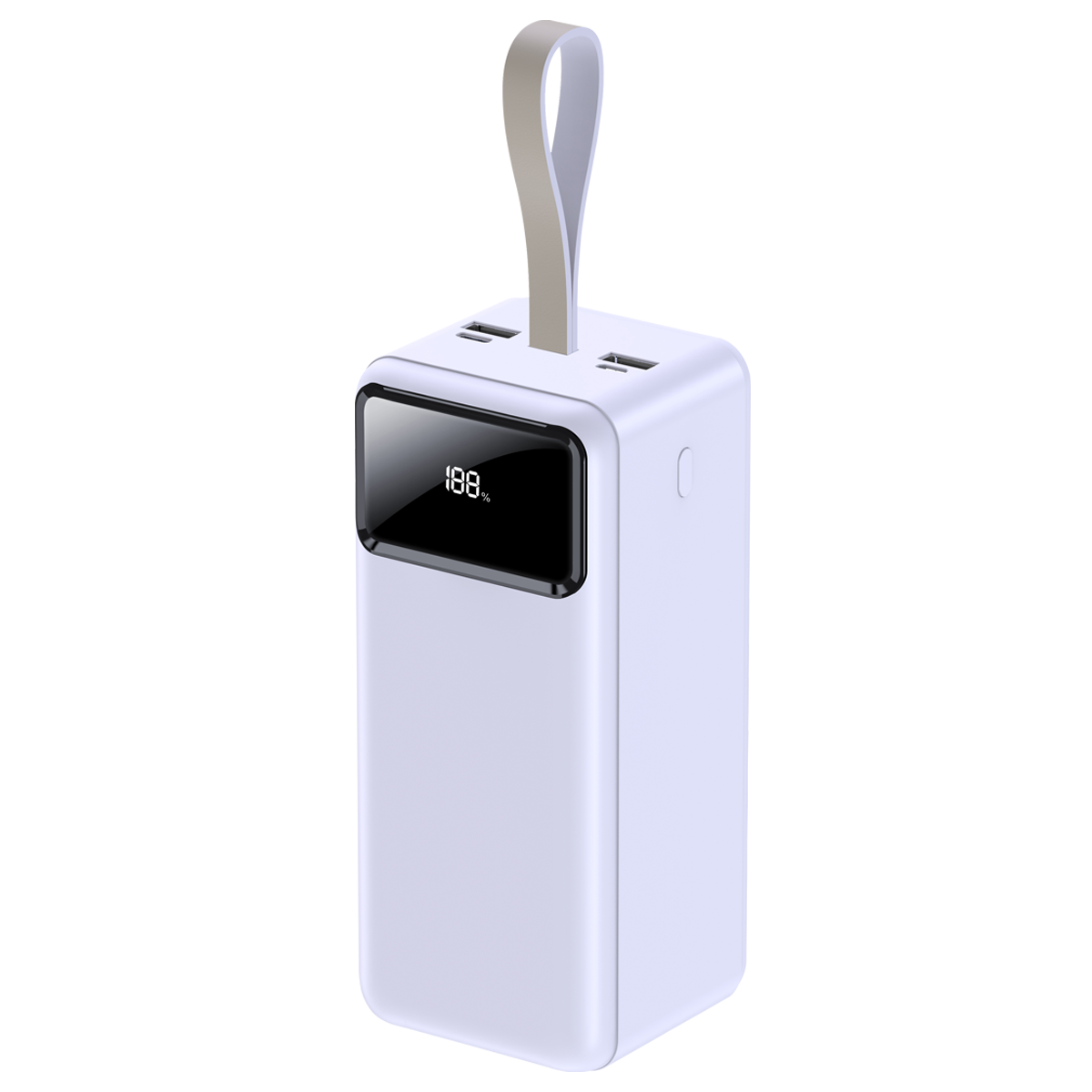 IX-PB029 50.000 Mah Dijital Göstergeli Powerbank Taşınabilir Şarj Cihazı - Beyaz