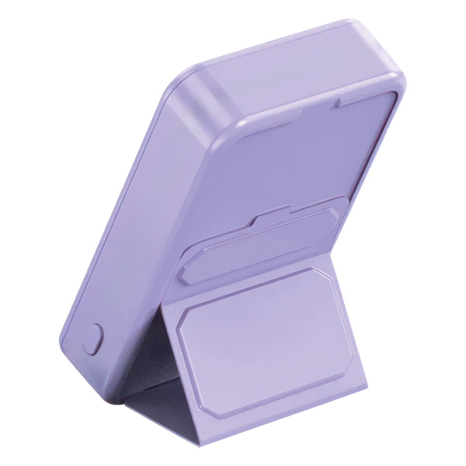 IX-PB030 20.000 Mah Dijital Ekranlı Magsafe Powerbank Taşınabilir Şarj Cihazı - Mor