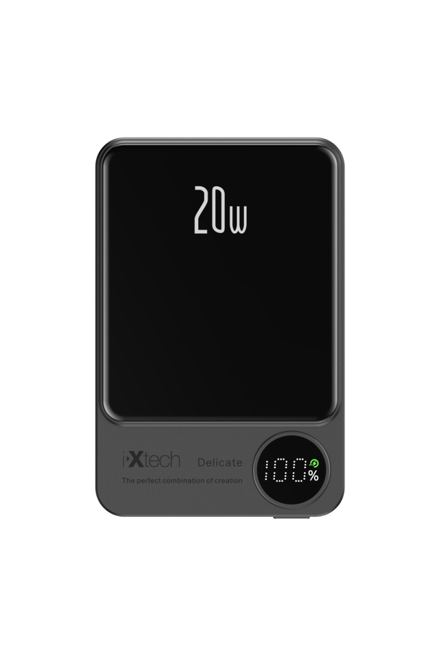 IX-PB032 10.000 mAh 20W Magsafe Powerbank Taşınabilir Şarj Cihazı - Gri