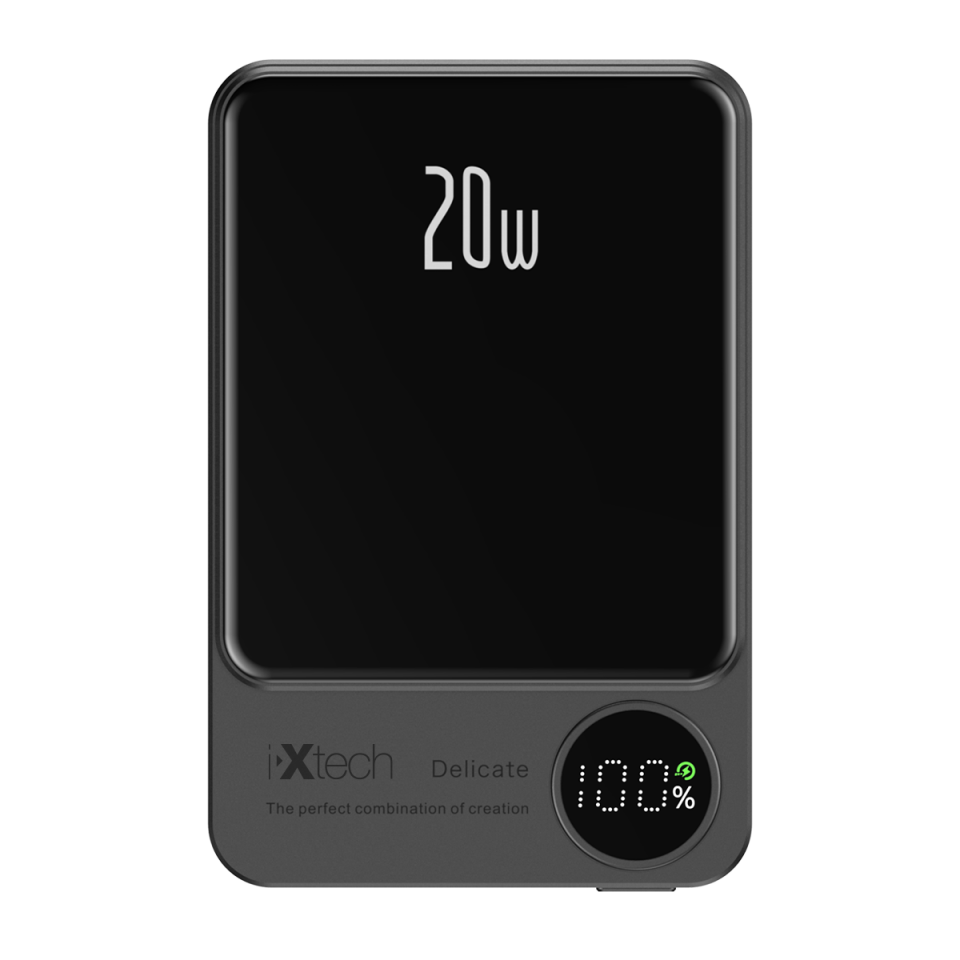 IX-PB032 10.000 mAh 20W Magsafe Powerbank Taşınabilir Şarj Cihazı - Gri