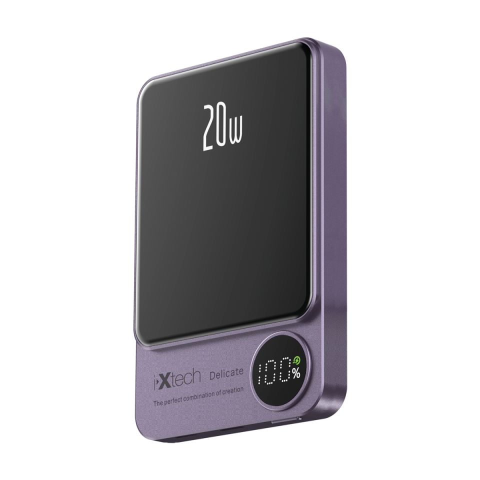IX-PB032 10.000 mAh 20W Magsafe Powerbank Taşınabilir Şarj Cihazı - Mor