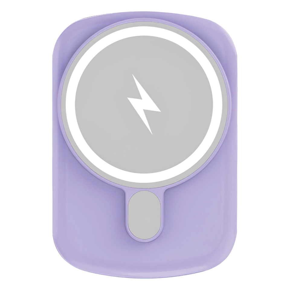 IX-PB033 5.000 Mah 15W Magsafe Powerbank Taşınabilir Şarj Cihazı -Mor