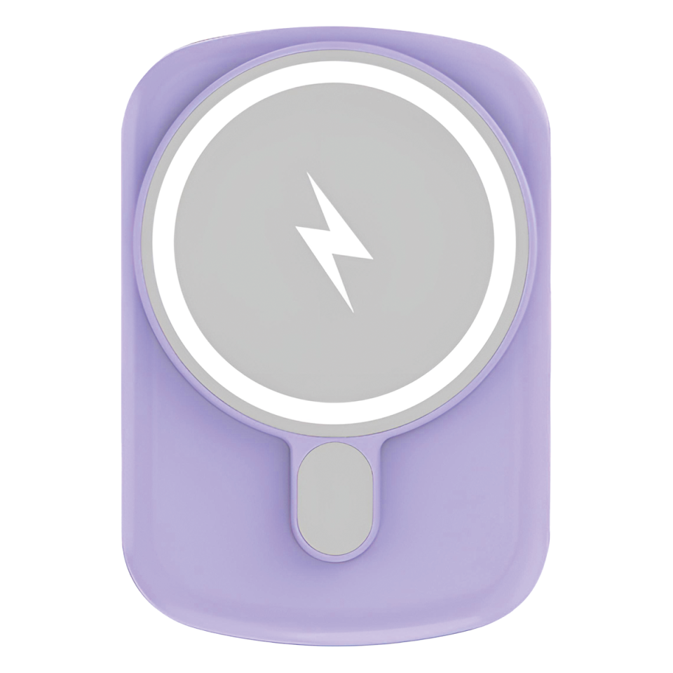 IX-PB033 5.000 Mah 15W Magsafe Powerbank Taşınabilir Şarj Cihazı -Mor
