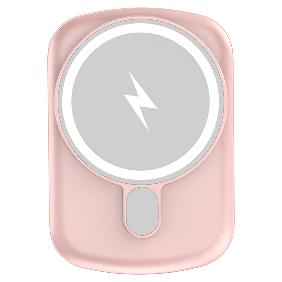 IX-PB033 5.000 Mah 15W Magsafe Powerbank Taşınabilir Şarj Cihazı -Pembe