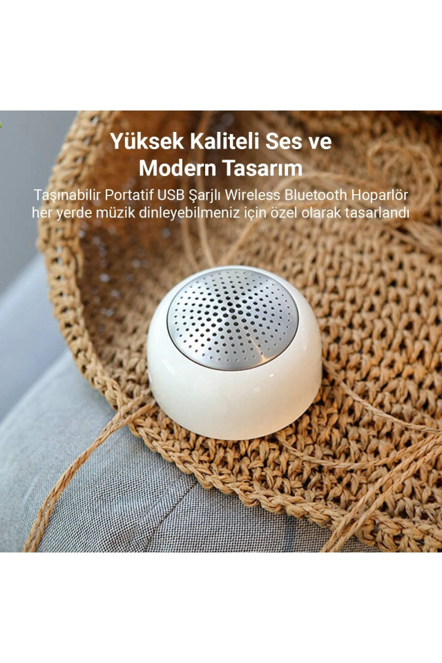 IX-B10 Manyetik Beyaz Bluetooth Hoparlör - Beyaz