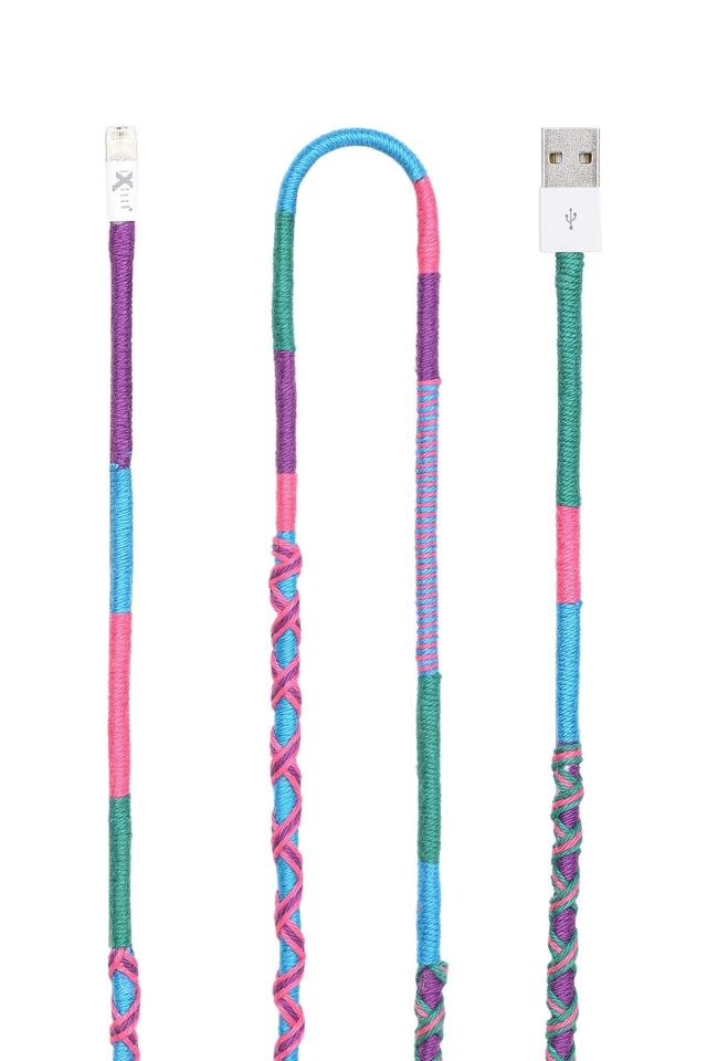 IX-05 Magnolia El Örgüsü Usb to Lightning Data ve Hızlı Şarj Kablosu