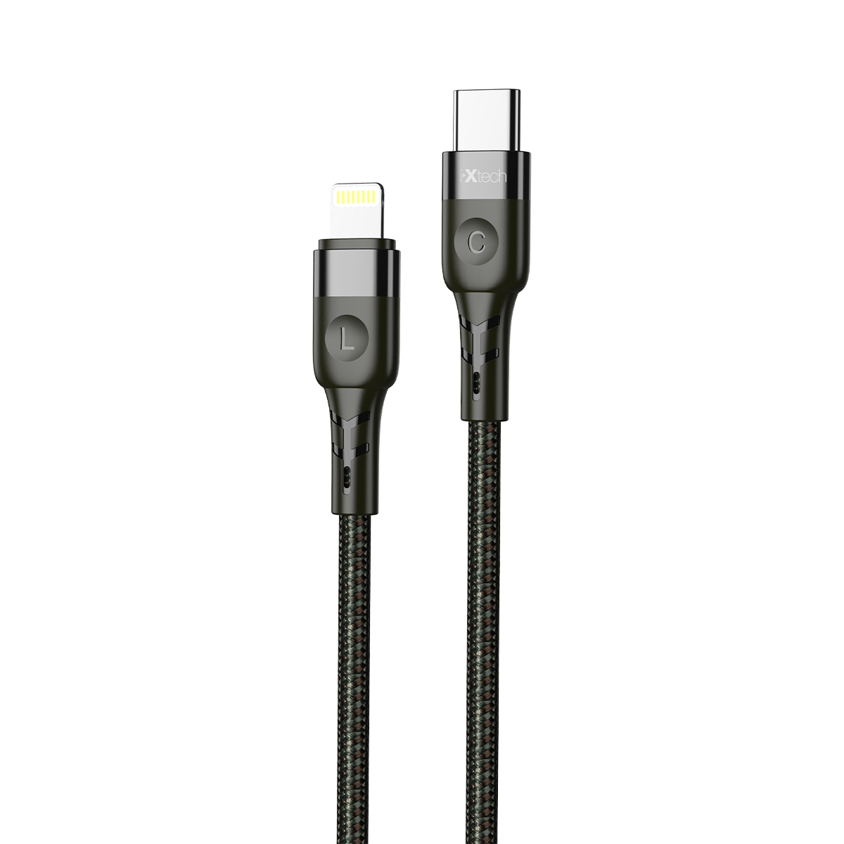 IX-UC013 Type-C to Lightning Data Ve Hızlı Şarj Kablosu - 2mt Siyah