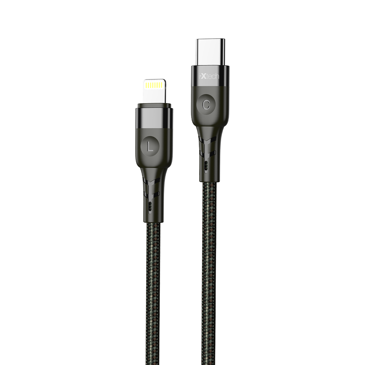 IX-UC013 Type-C to Lightning Data Ve Hızlı Şarj Kablosu - 2mt Siyah