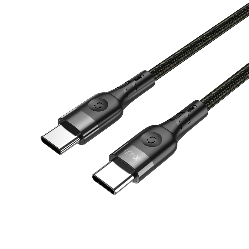 IX-UC013 Type-C to Type-C Data Ve Hızlı Şarj Kablosu - 1 mt Siyah