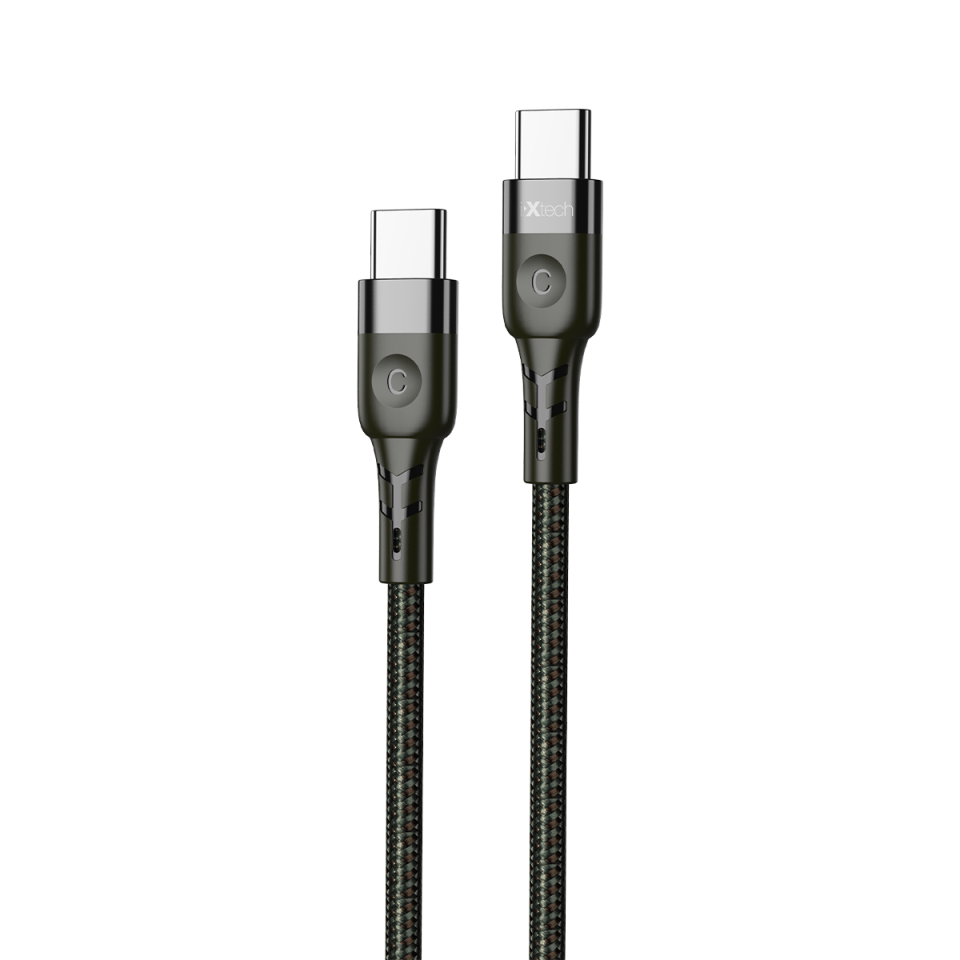 IX-UC013 Type-C to Type-C Data Ve Hızlı Şarj Kablosu - 1 mt Siyah