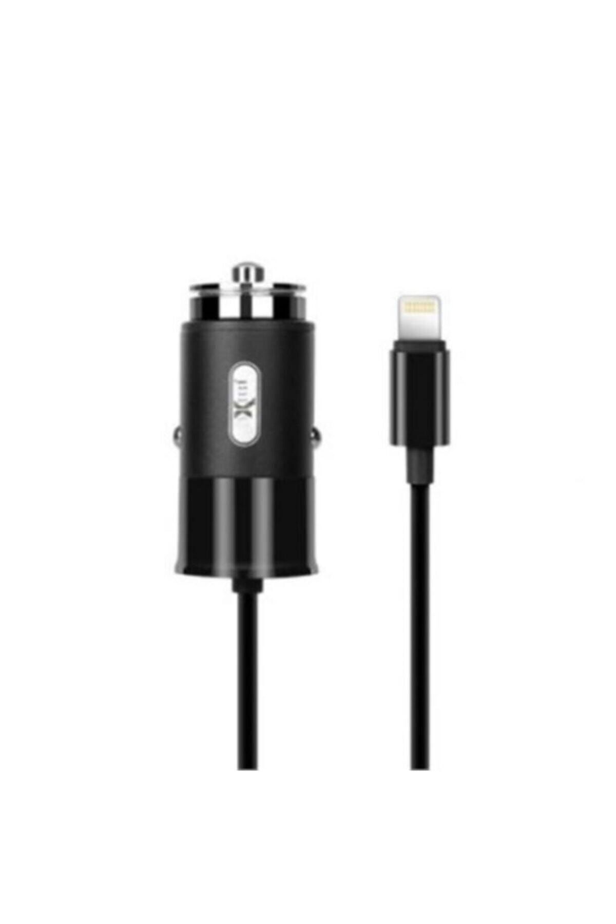 IX-CR04 Usb Portu ve Lightning Kablolu Araç İçi Şarj Cihazı