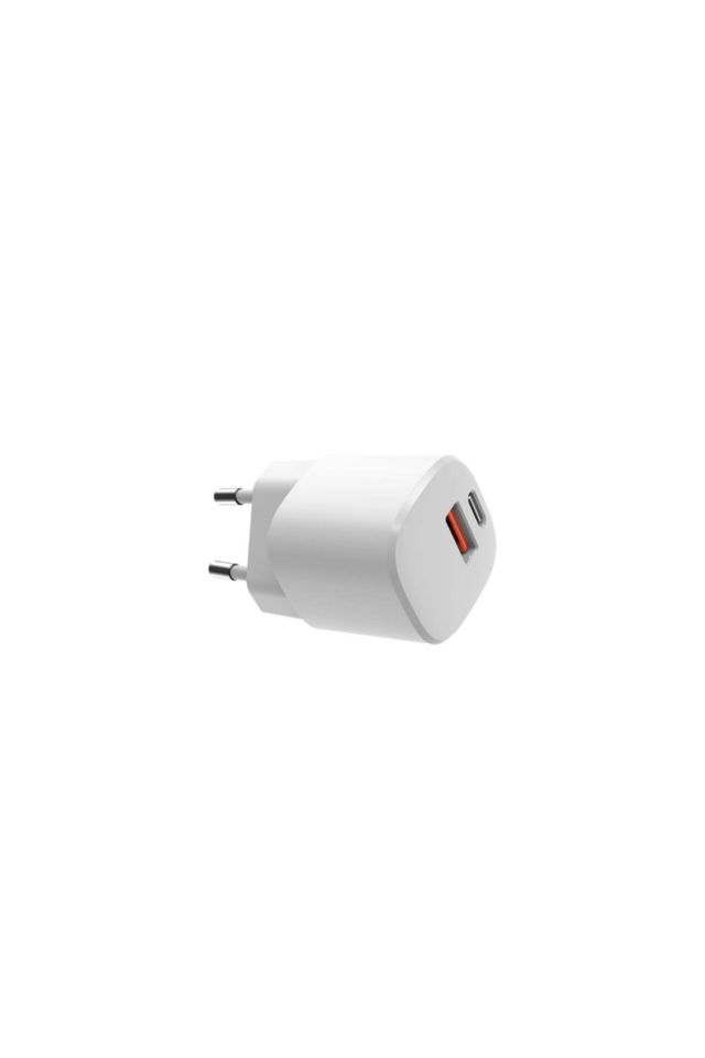 IX-CC018 20W Type-C ve Usb Çift Portlu Mini Hızlı Şarj Adaptörü
