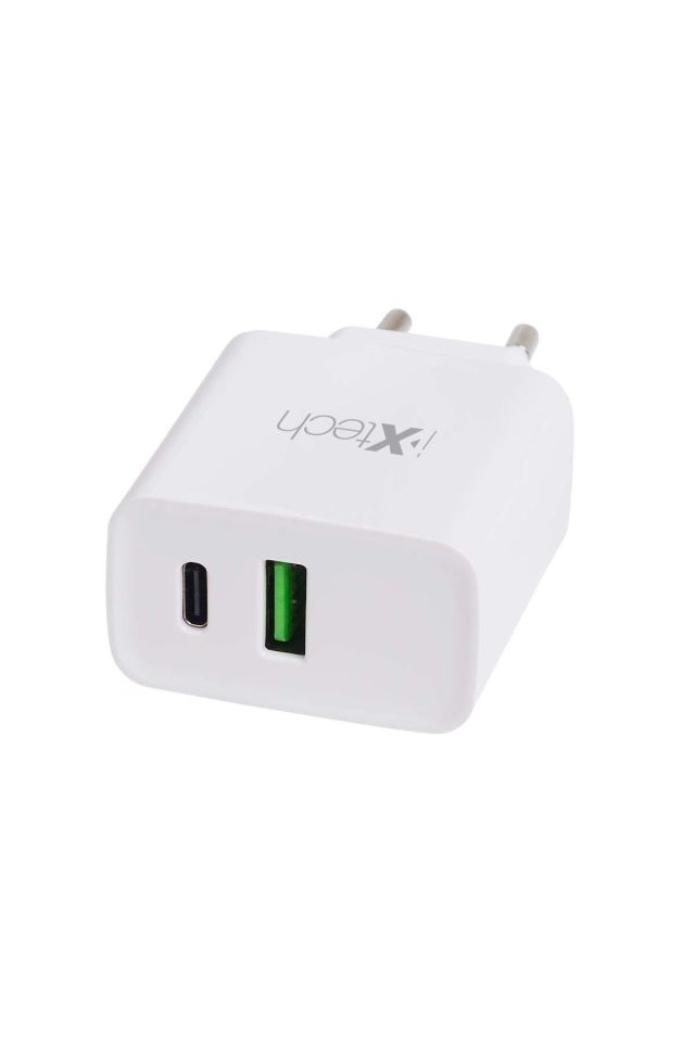 IX-CC011 20W Type-C ve Usb Çift Portlu Şarj Adaptörü