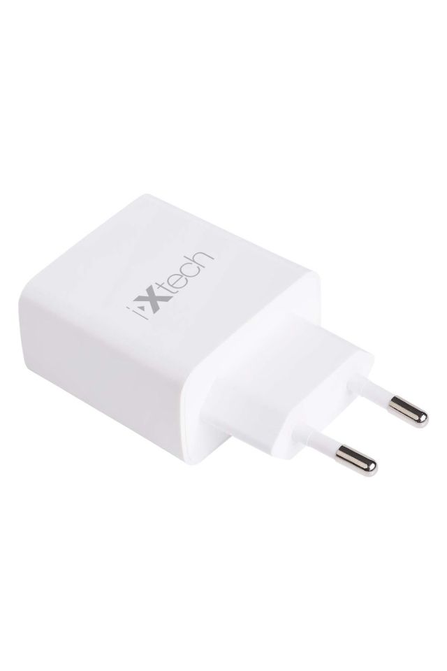 IX-CC011 20W Type-C ve Usb Çift Portlu Şarj Adaptörü