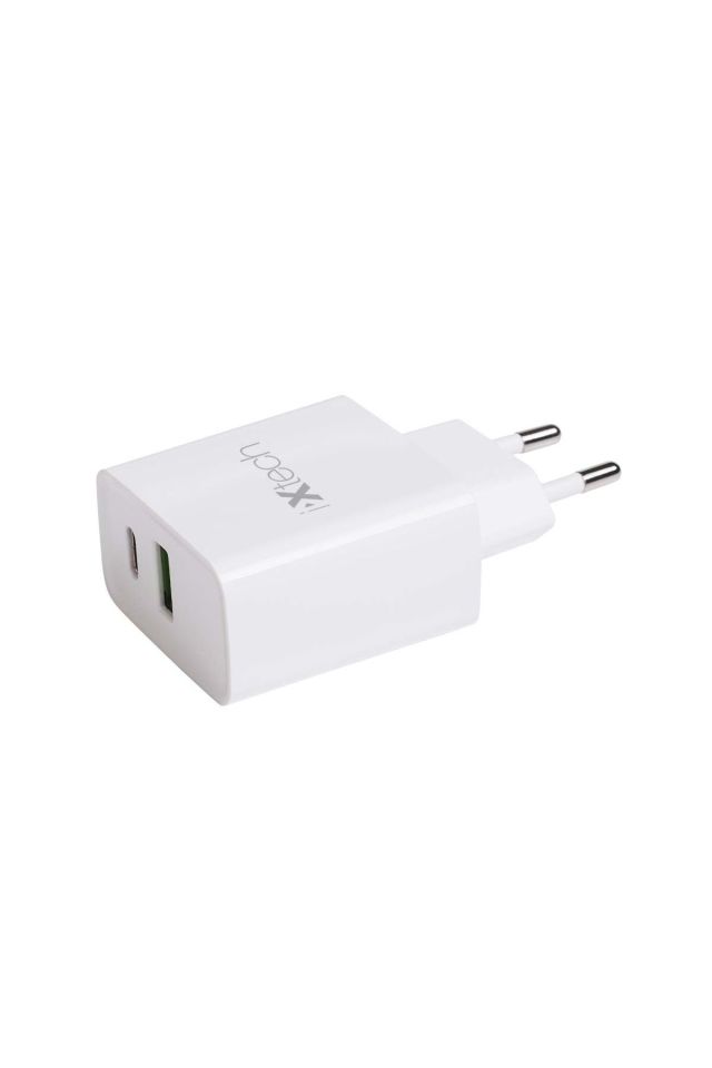 IX-CC011 20W Type-C ve Usb Çift Portlu Şarj Adaptörü