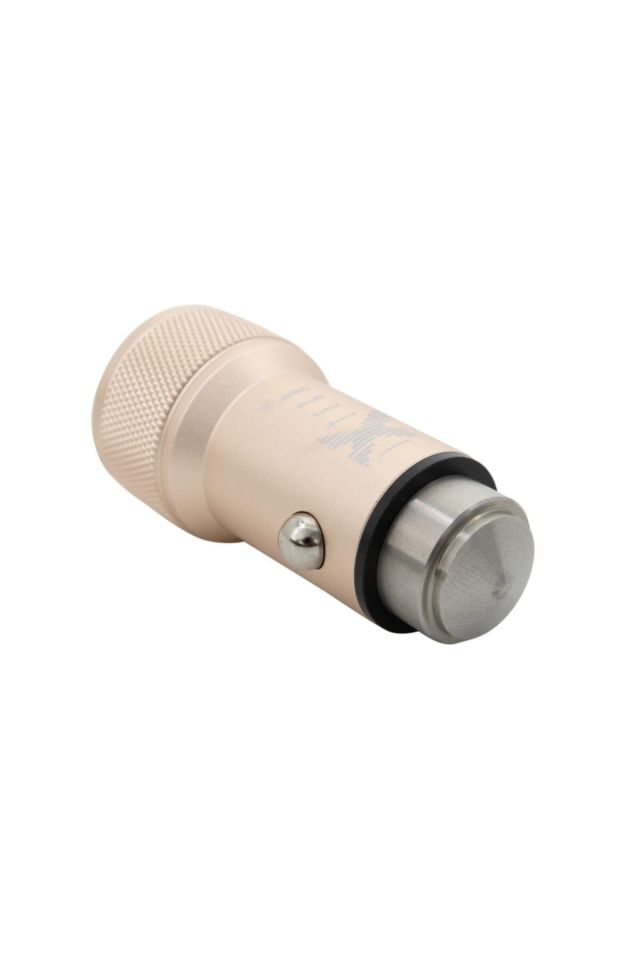 IX-35 Çift Usb Portlu Araç Şarj Adaptörü - Gold